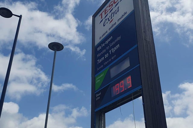 Tesco petrol station in Fratton: Petrol:  £1.80.9. Diesel:  £1.89.9. Picture: Habibur Rahman