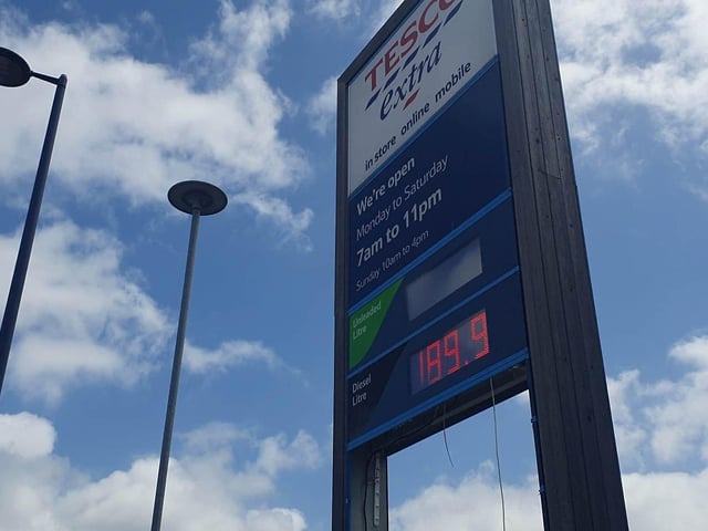 Tesco petrol station in Fratton: Petrol: £1.80.9. Diesel: £1.89.9. Picture: Habibur Rahman