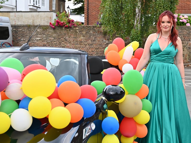 Portsmouth High School GDST has celebrated its prom this year and everyone was suited and booted in their finest clothes.
Pictured: Lily Glew