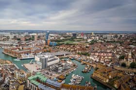 Aerial view of Portsmouth