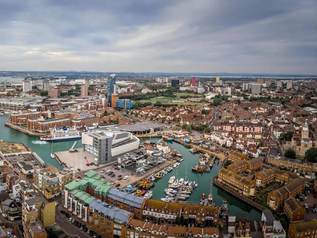 Aerial view of Portsmouth