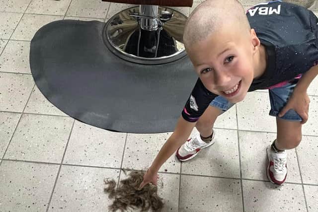 Alexander Beech, 7, has raised an incredible amount for charity by committing to having his head shaved.
