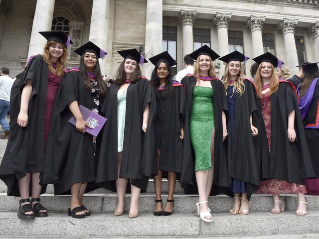 Students graduating from the Faculty of Science and Health
Picture: Sarah Standing (180723-6753)