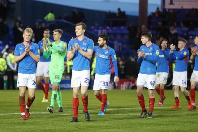 Pompey will enter the League One play-offs after clubs voted to curtail the season. Picture: Joe Pepler