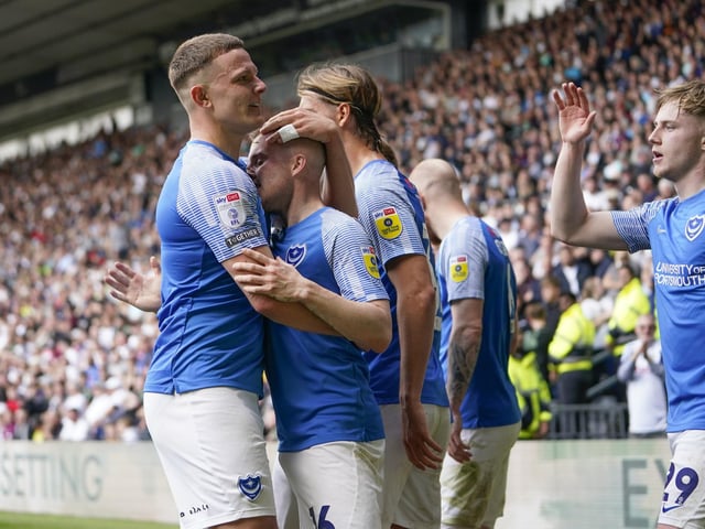 Colby Bishop & Co celebrate his 24th-minute opener