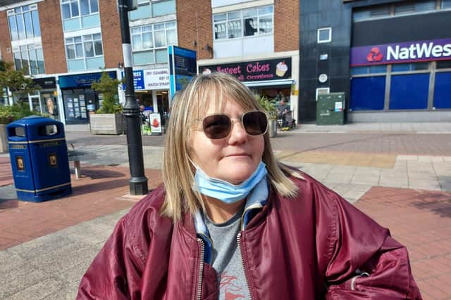 Mel Byrne, 56, from Southsea on May 26, 2021