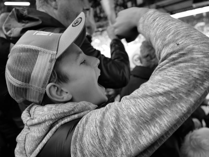 Photograph taken by Pompey fan Pete Blackman, who passed away last week.