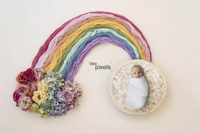 Hannah Hanscombe, from Hayling Island, who runs Little Pixels, is creating special baby photos.
Picture: Little Pixels .