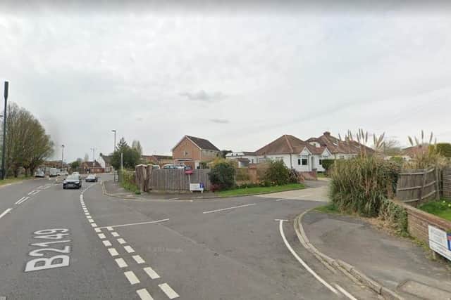 Emergency services, including an air ambulance, scrambled to the scene in New Road, Bedhampton. Picture: Google Street View.