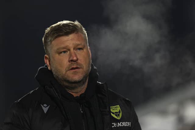 Oxford boss Karl Robinson is feeling the heat at Oxford United.   Picture: Richard Heathcote/Getty Images