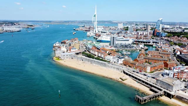 An aerial view of Portsmouth. Picture: Adobe Stock.