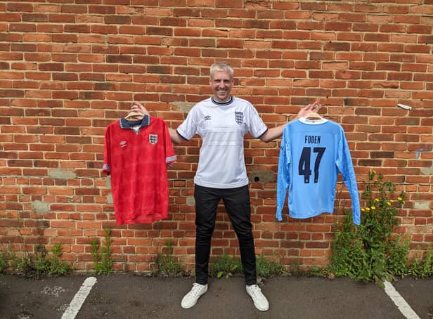 Dan runs a football shirt instagram account, which he has used to raise hundreds for the Teenage Cancer Charity