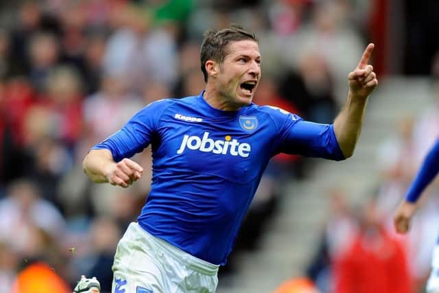 David Norris scored eight goals in 42 appearances for Pompey - including a last-minute equaliser against Southampton at St Mary's
