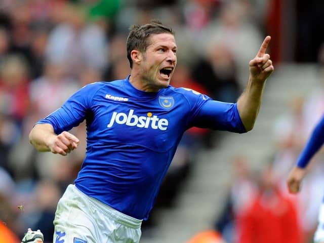 David Norris scored eight goals in 42 appearances for Pompey - including a last-minute equaliser against Southampton at St Mary's
