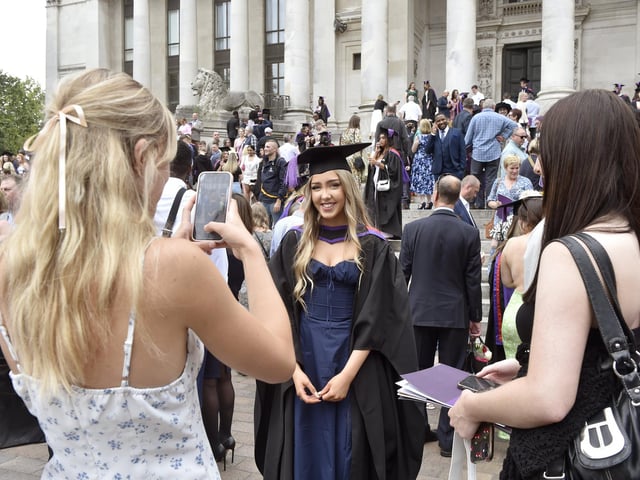 Students graduating from the Faculty of Science and Health
Picture: Sarah Standing (180723-6749)