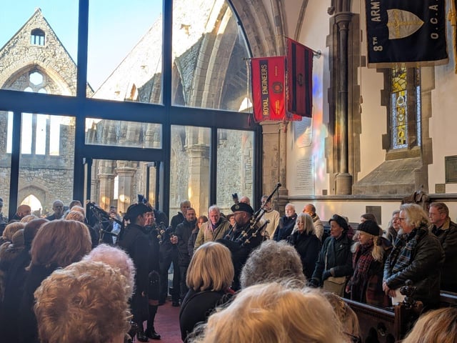 Hampshire Caledonian Pipe Band at Royal Garrison Church