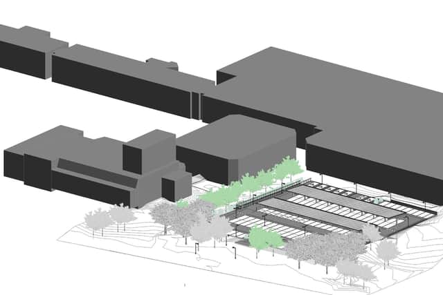 The new design for the Osborn Road car park