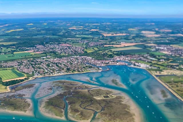 Portrait view of Emsworth looking North along Chichester Harbour.
Pic: Shaun Roster