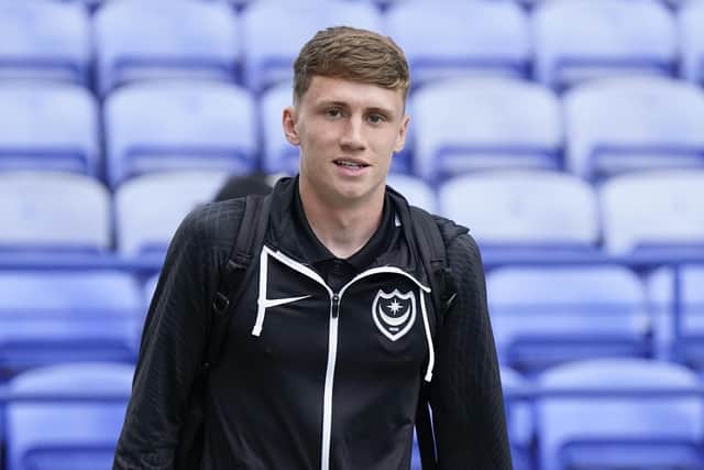 Harry Jewitt-White was an unused substitute for Pompey in the EFL Trophy against Gillingham on Tuesday night. Picture: Jason Brown/ProSportsImages