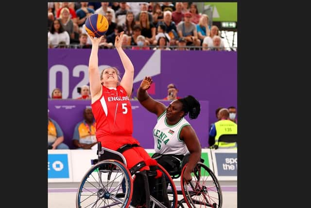 Portsmouth's Jade Atkins in action during the Commonwealth Games in Birmingham.