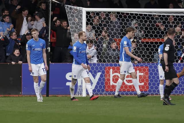 Pompey players disappointed at Cheltehnam