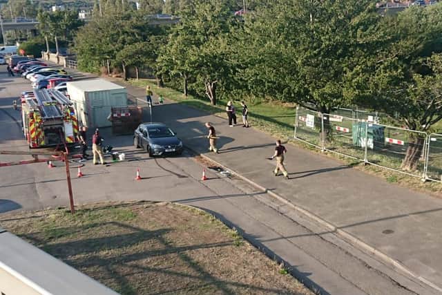 Firefighters from Cosham Fire Station.