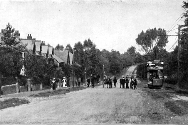 A look along London Road, north of Waterlooville.