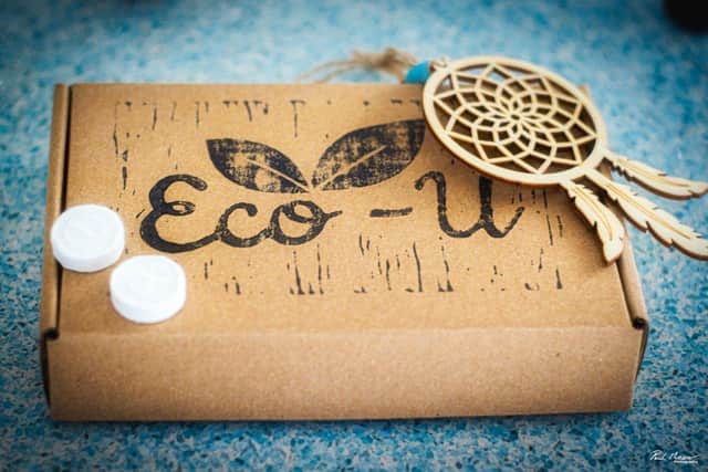 Hannah Wells, a teacher of Geography at UTC Portsmouth,
has set up environmentally-friendly face mask company called Eco-U. Picture by Paul Messer Photography