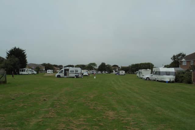 Travellers at Mengham Park, Rails Lane, Hayling Island on August 19, 2021. Pic supplied.
