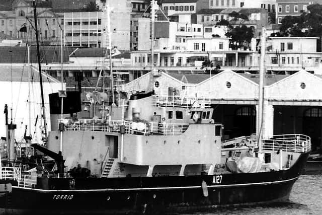 What I thought were garages but in fact connected to ammunition loading docks. Picture: Mike Noonan collection-.