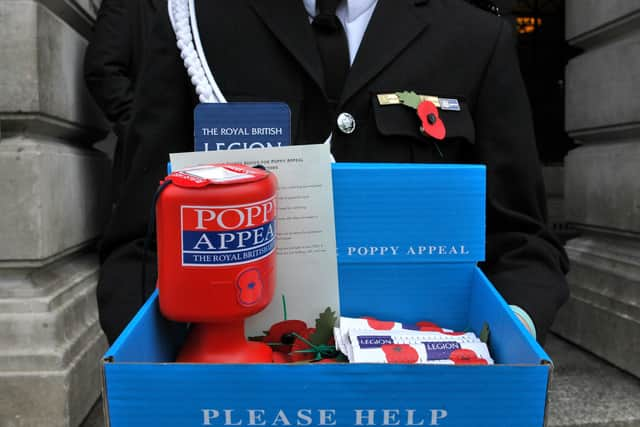 A Royal British Legion poppy seller. Picture: Lewis Stickley/PA Wire