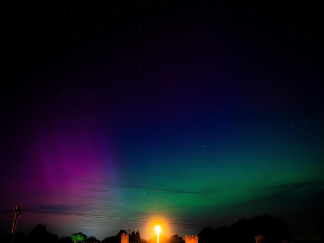 The Northern Lights seen over Portsmouth.