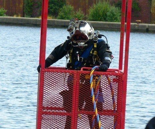 Dive survey of HMS Bronington. Pic Phil Owen
