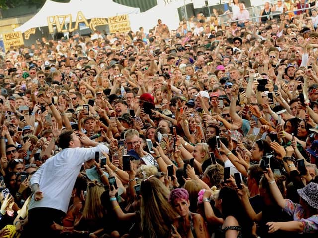 Professor Green has the audience's attention at Victorious Festival 2019. Picture by Paul Windsor