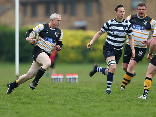 Ian McGrath in possession for Portsmouth. Picture: Chris Moorhouse (jpns 220423-039)