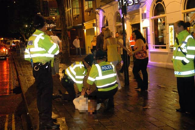 Trouble in nightclub hotspot Guildhall Walk