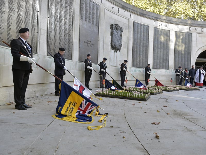 The Cenotaph in the Guildhall Square comprises of two memorials - one to the dead of World War I and one to the dead of World War II. It remains a focal point in the city each Remembrance Sunday.
Picture: Sarah Standing (111122-5906)