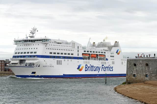 Brittany Ferries' Mont St Michel leaves Portsmouth on May 9 
Picture: Simon Czapp/Solent News & Photo Agency