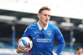 Ronan Curtis is back in Pompey's side in the injury absence of Michael Jacobs for tonight's clash with Northampton. Picture: Joe Pepler
