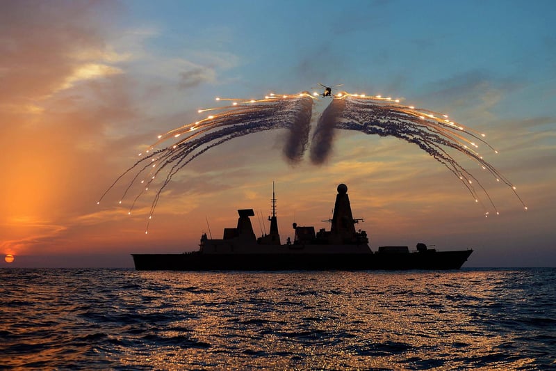 HMS Dragon has sailed over 7,000 nautical miles and has a crew of over 200. She was previously part of Operation Westlant, which put the ships in the Carrier Strike Group through its paces on the eastern seaboard of America.
