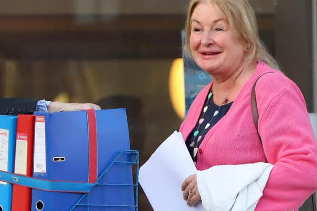 Julia Pilkington outside Portsmouth Magistrates Court, after bringing a noise nuisance case over the construction of sea defences at Southsea.

Picture: Chris Moorhouse
