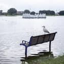Pictured: Flooding in Canoe Lake, Southsea on Monday 30th October 2023.

Picture: Habibur Rahman