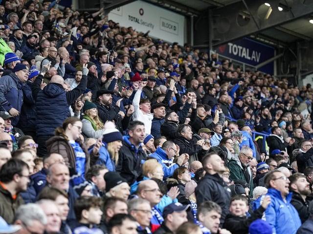 20,113 fans were packed into Fratton Park as Pompeym welcomed their biggest crowd into PO4 for more than 13 years