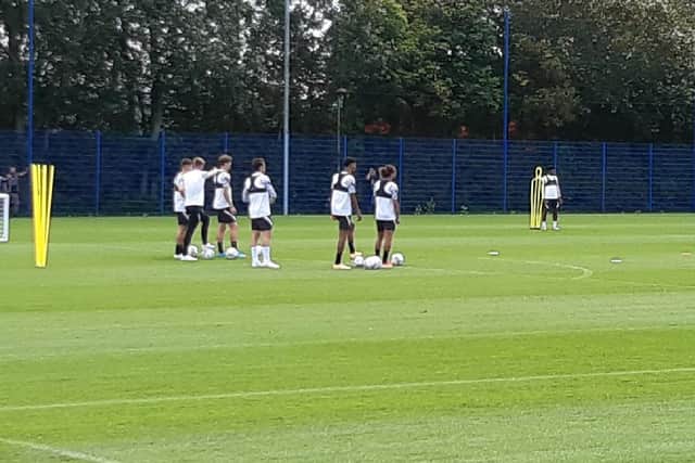 Pompey during the first day of pre-season.