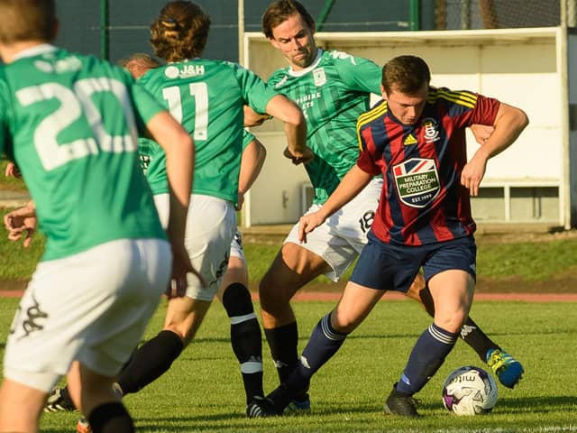 Callum Glen was on target on his US Portsmouth return at Ringwood at the weekend. Picture: Keith Woodland