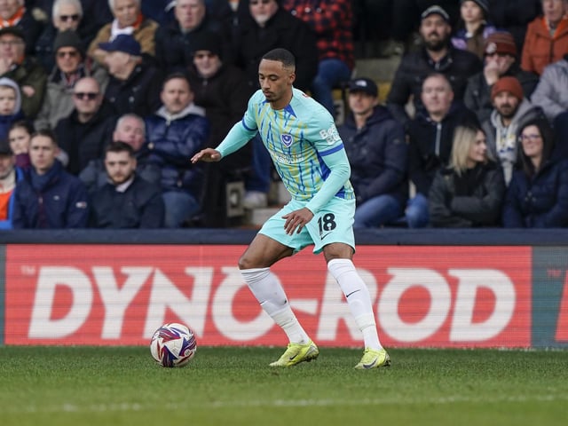Handed his first Pompey start following some encouraging cameos off the bench and continued to really catch the eye. Pace and directness saw him drive down the left flank from full-back and he can really stand up a cross. While struck the bar/post on 67 minutes with a fantastic effort. Fans have a new hero.