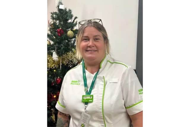 Louise Slade has been praised for her heroic actions after she saved a woman trapped in a car – by wading up to her neck in a “freezing cold” lake.
