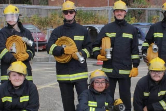 Hampshire fire service holds emergency services taster course.