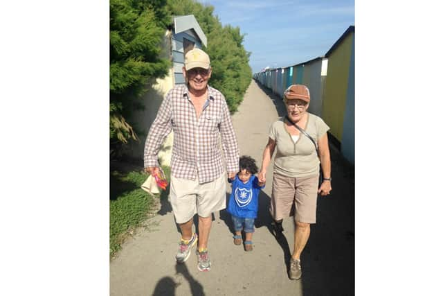 Merrick and Julia with their grandson