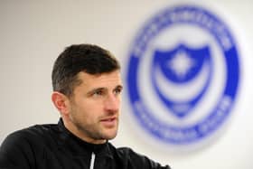 John Mousinho was unveiled by Pompey in January.